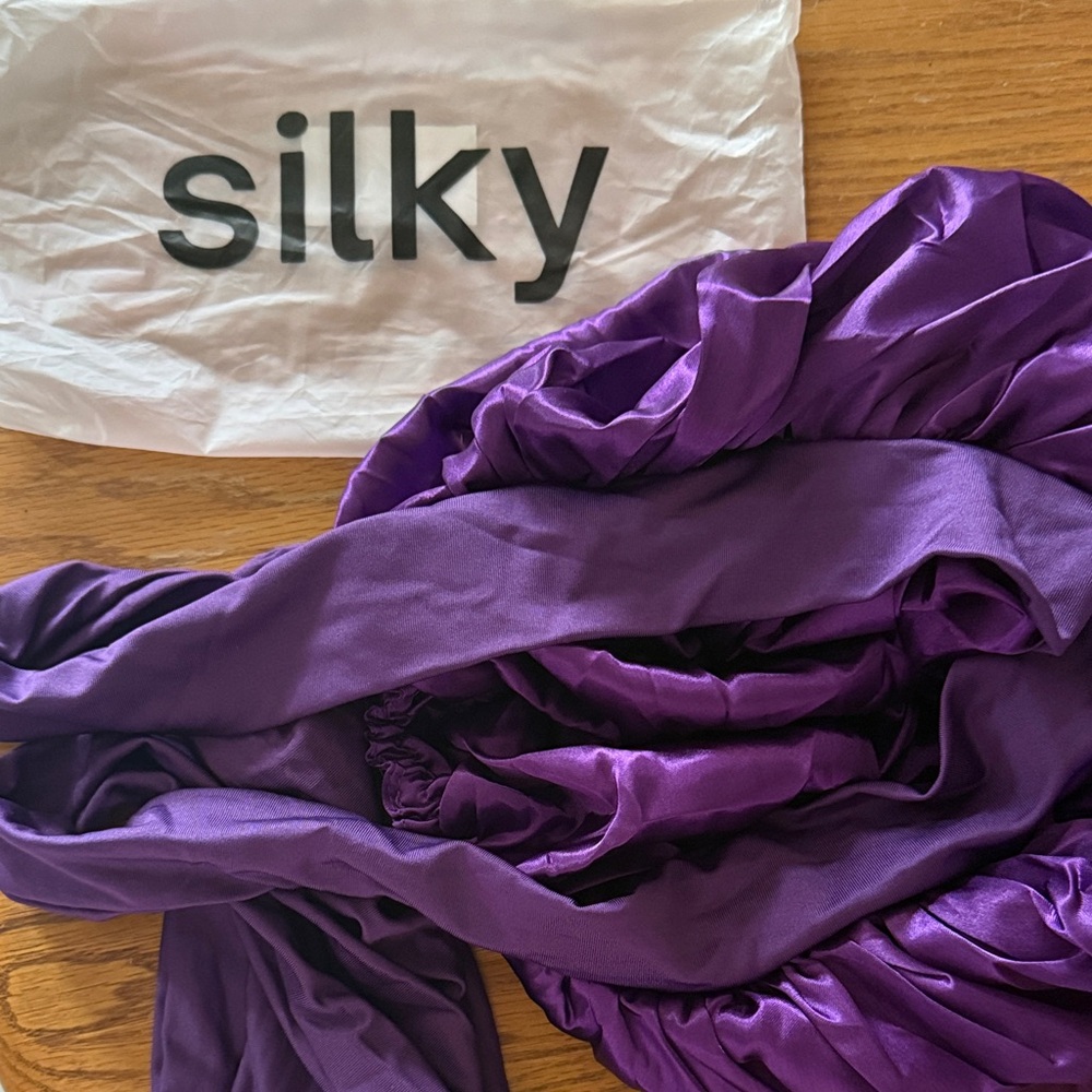 Silky Purple Hair Treatment Wrap